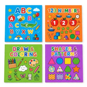 Kids Learning Activity Book Set of 4